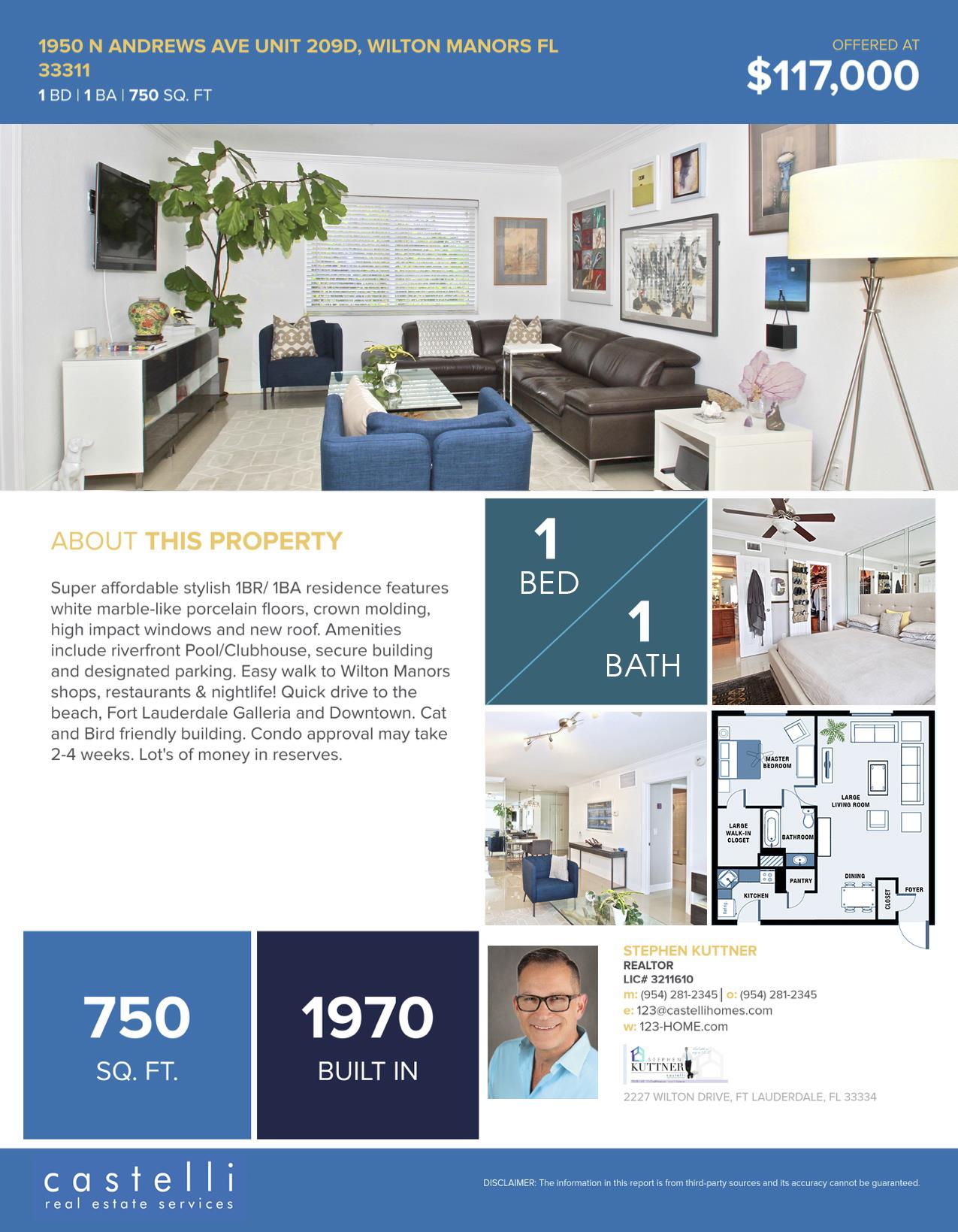 Get Sold Fast 3 Days Give Me A Call 954 281 2345 Stephen Kuttner Castelli 954 281 2345 Www 123 Home Com Real Estate Property Estates